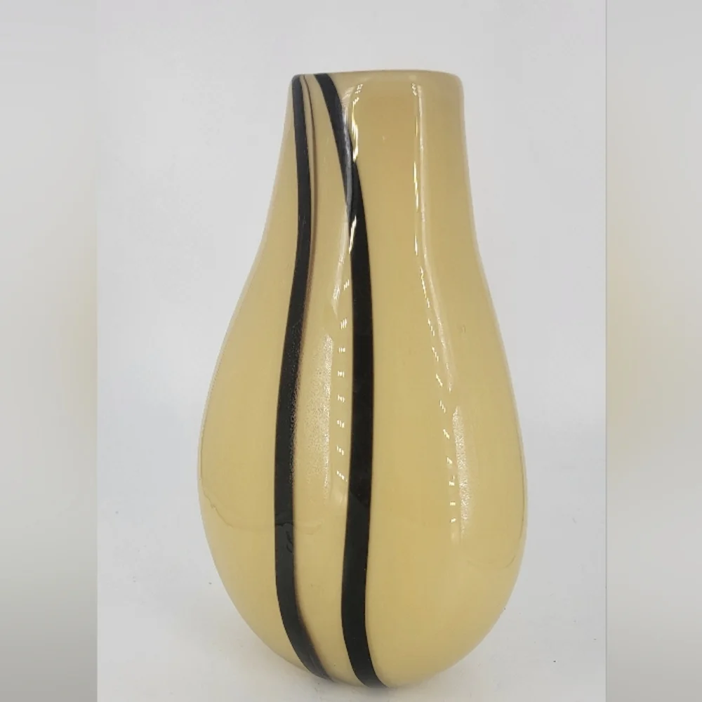 vtg‎ hand blown glass vase 10